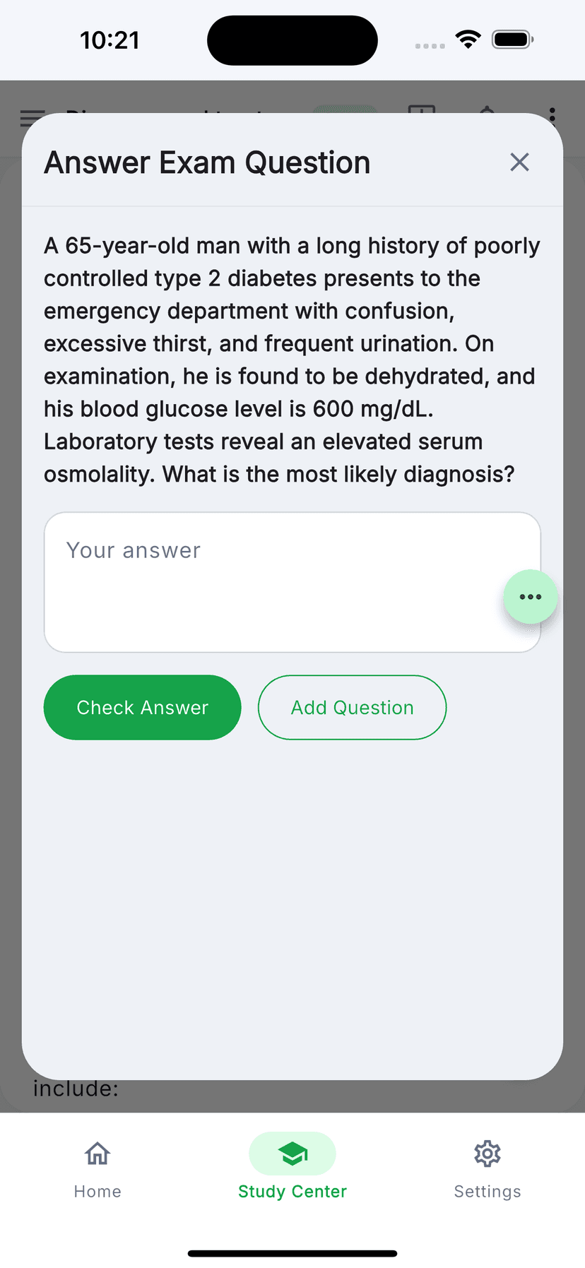Interactive study chips under a unit on EdulyAI